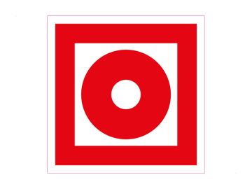 Brandmelder manueel sticker