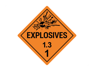 Explosie gevaar klasse 1.3