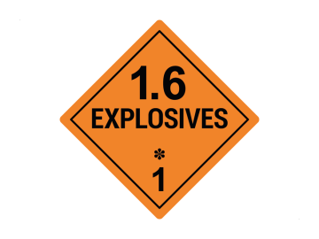 Explosie gevaar klasse 1.6