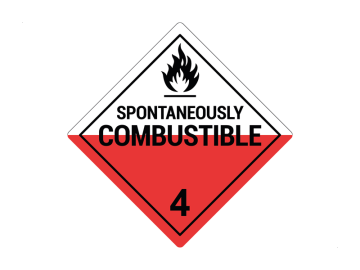 Spontaneously combustible klasse 4