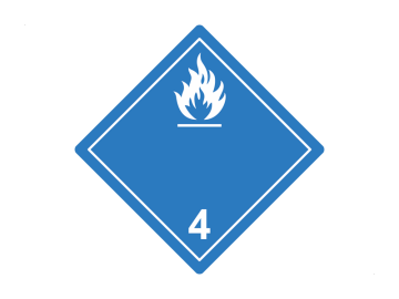 Met water brandbare gassen ontwikkelen klasse 4