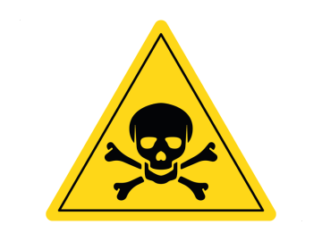Waarschuwing driehoek giftige stoffen