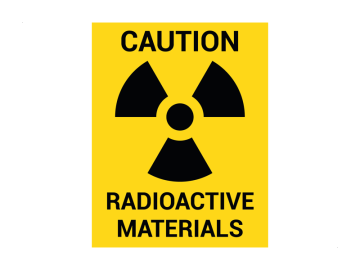 Caution radioactive materials