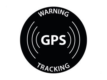 GPS tracking rond wit