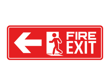 Fire exit naar links