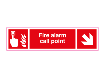 Fire alarm call point rechts onder