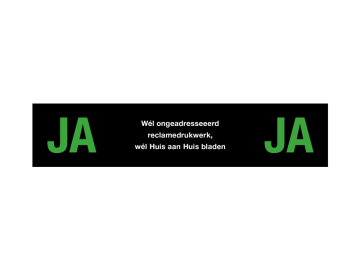 Ja - Ja zwart met kleur