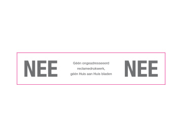 Nee - Nee wit met grijs