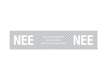 Nee - Nee transparant met wit