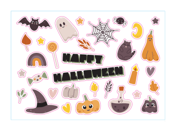 Feestdagen Halloween vel kat en pompoenen