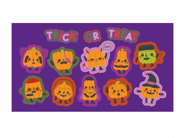 Feestdagen vel trick or treat pompoenen