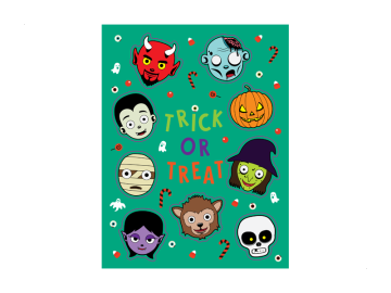 Feestdagen vel griezel gezichten