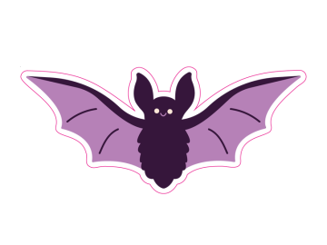 Feestdagen paarse vleermuis