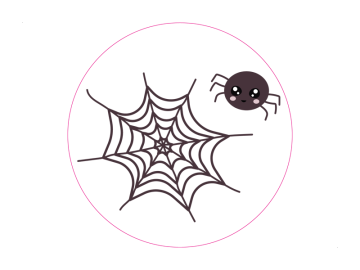 Feestdagen spinnenweb spin cute