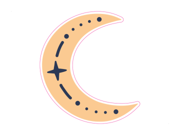 Feestdagen maan symbooltjes