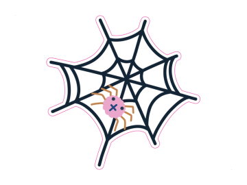 Feestdagen spinnenweb