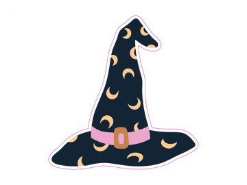 Feestdagen heksenhoed maantjes