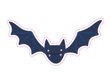 Feestdagen vleermuis tandjes