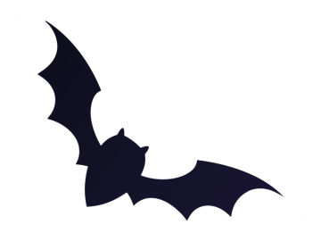 Feestdagen vleermuis vliegend