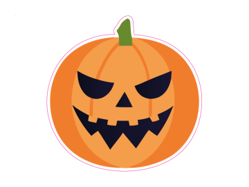 Feestdagen pompoen boos