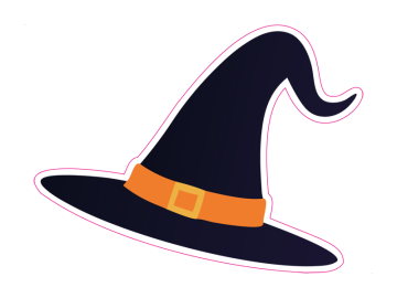 Feestdagen heksenhoed donker blauw