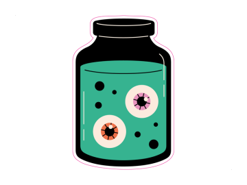 Feestdagen oogballen in pot