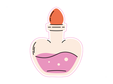 Feestdagen toverdrankje roze