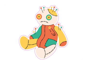 Feestdagen voodoo pop