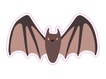 Feestdagen vrolijke vleermuis