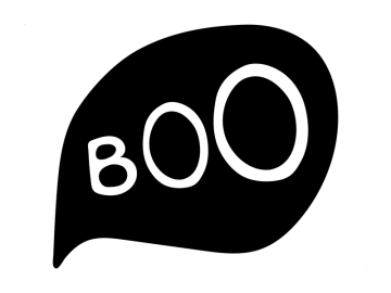 Feestdagen boo zwart