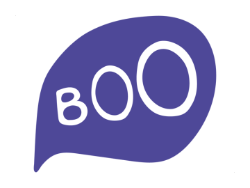 Feestdagen boo blauwpaars