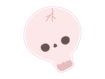 Feestdagen schedel barst