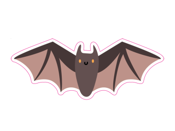 Feestdagen vleermuis happy