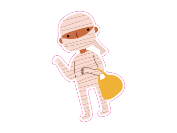 Feestdagen mummy trick or treat