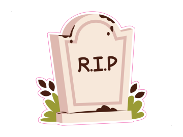 Feestdagen grafsteen R.I.P.