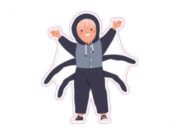 Feestdagen trick or treat spin