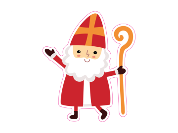Feestdagen Sint met staf