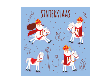 Feestdagen vel Sint op paard