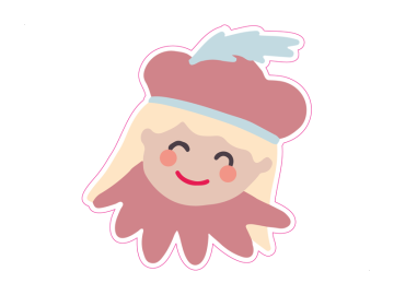 Feestdagen lachend kind roze