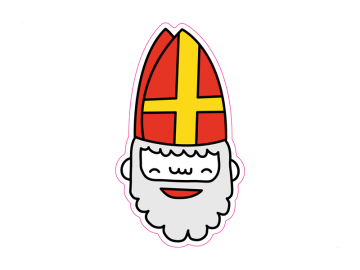 Feestdagen Sinterklaas hoofd lachend