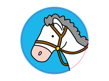 Feestdagen paard blauwe achtergrond