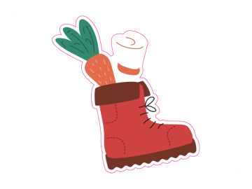 Feestdagen rode schoen wortel gedicht