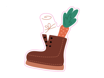 Feestdagen bruine laars wortel gedicht