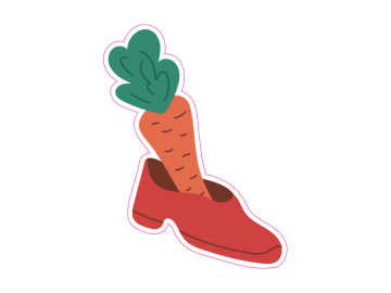 Feestdagen rode hak wortel