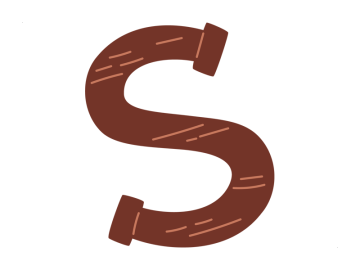 Feestdagen chocoladeletter S
