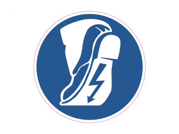 Geleidende schoen verplicht