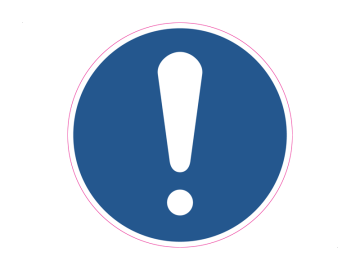 Algemene teken voor verplichte actie