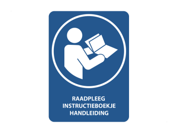 Zie instructieboekjehandleiding