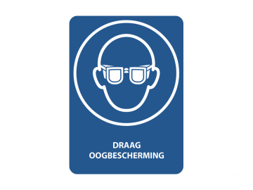 Draag oogbescherming