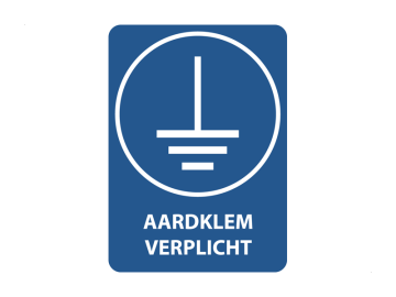 Sluit een aardklem aan op de aarde